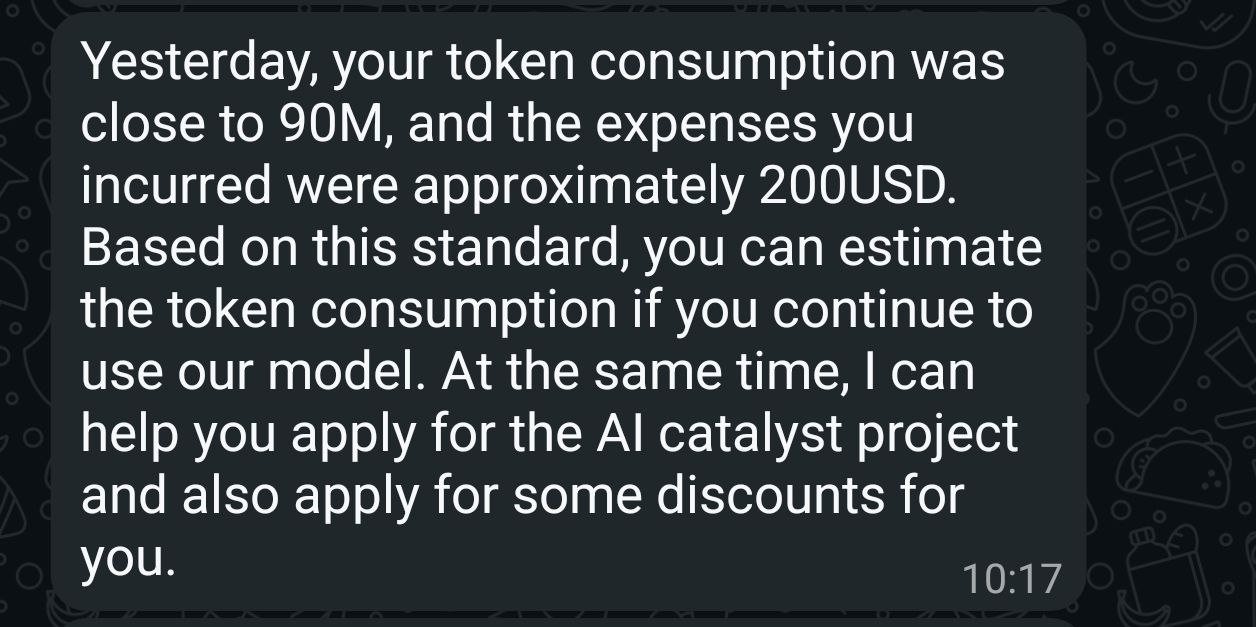 90 million tokens burned